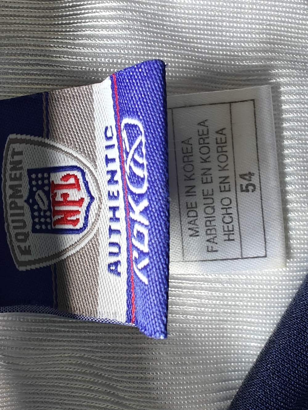 Reebok Navy Blue NFL Equipment Football Jersey Tag Detail - Picture 4 of 4